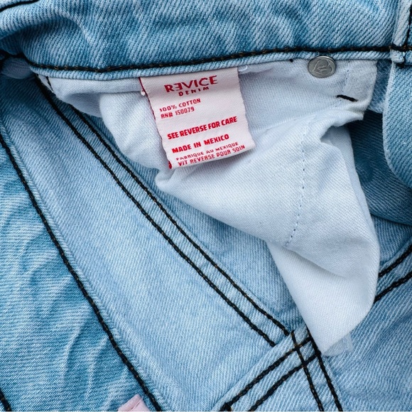 REVICE Light Blue Distressed Women Jeans - Picture 3 of 13